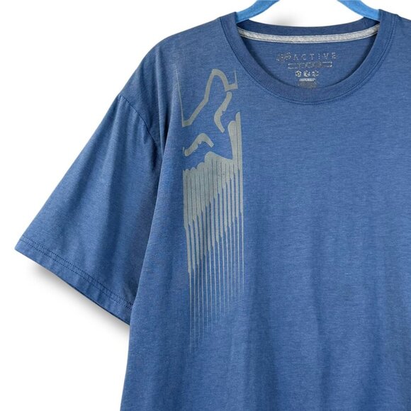 Fox Tech Racing Active T-Shirt Mens Size XL Blue Premium Graphic Logo Motocross - Picture 4 of 10